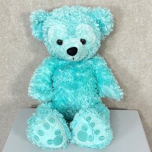 Walt Disney World Hidden Mickey Pre-Duffy Bear 16" Plush Aqua Mint‎ Green RARE